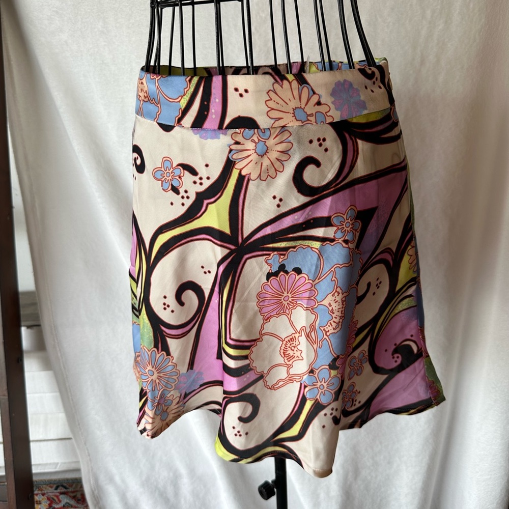 FREE PEOPLE SUGAR AND SPICE, size 0, Pink and Green flowers